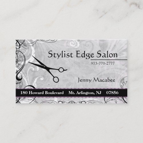 Upscale  Salon Appointment Business Card
