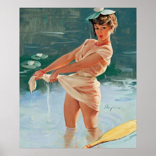 Upsetting Pin Up Art Poster (Front)