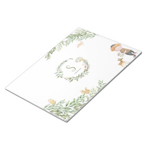 Upsherin Forest Animal Placemats Notepad Zazzle