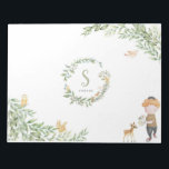 Upsherin Forest Animal Placemats Notepad<br><div class="desc">Use these customizable notepad as a placemat for an upsherin party.</div>