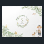 Upsherin Forest Animal Placemats Notepad<br><div class="desc">Use these customizable notepad as a placemat for an upsherin party.</div>