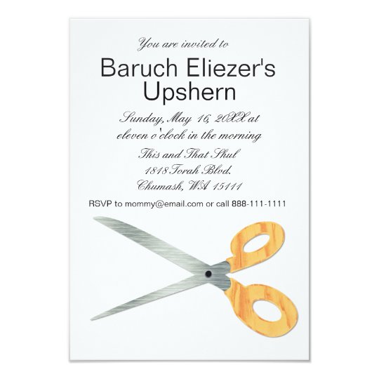 Upshernish Invitation Upshern Upsherin Invitations Zazzle Com