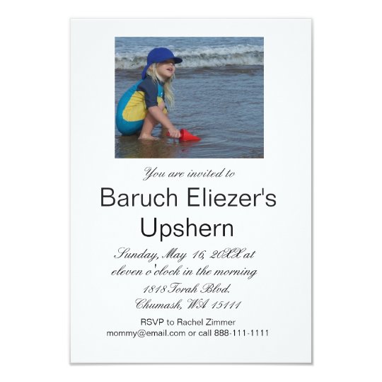 Upshernish Invitation Upshern Upsherin Invitations Zazzle Com