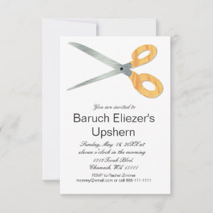 Upshernish Invitation Upshern Upsherin Invitations