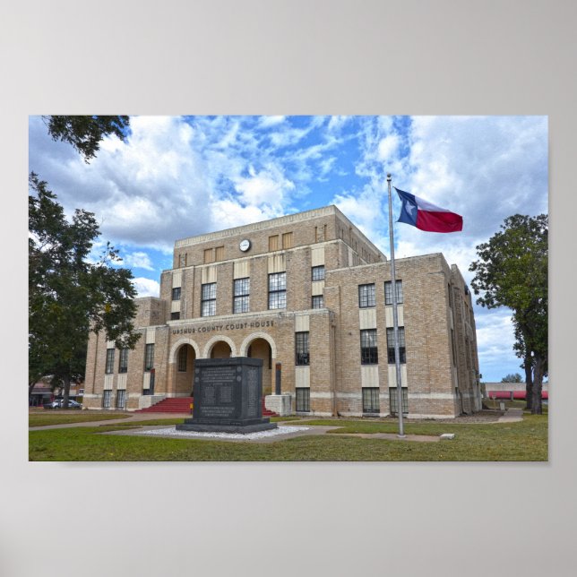 Upshur County Courthouse, Gilmer, Texas Poster (Front)