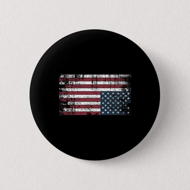 Upside Down American Flag1  Button (Front)