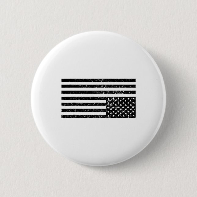 Upside Down American Flag  Button (Front)