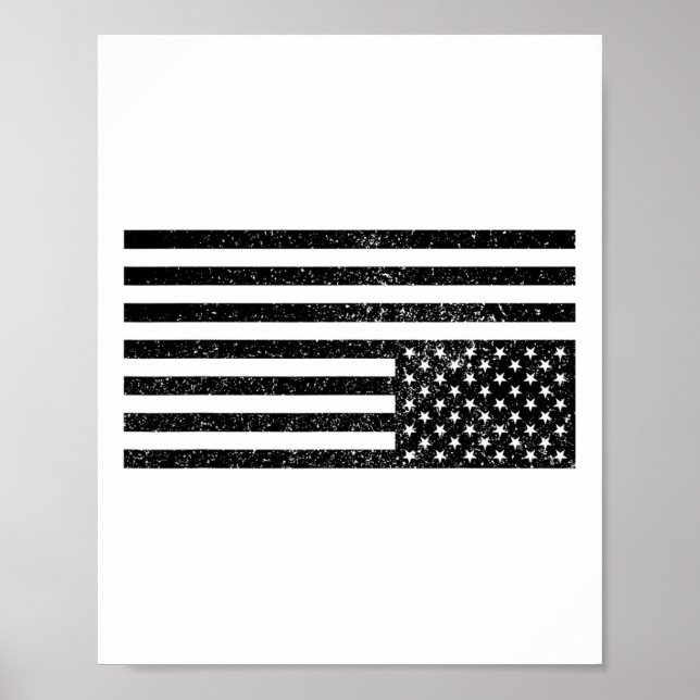 Upside Down American Flag  Poster (Front)