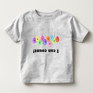 Upside Down Balloon Counting Toddler T-shirt