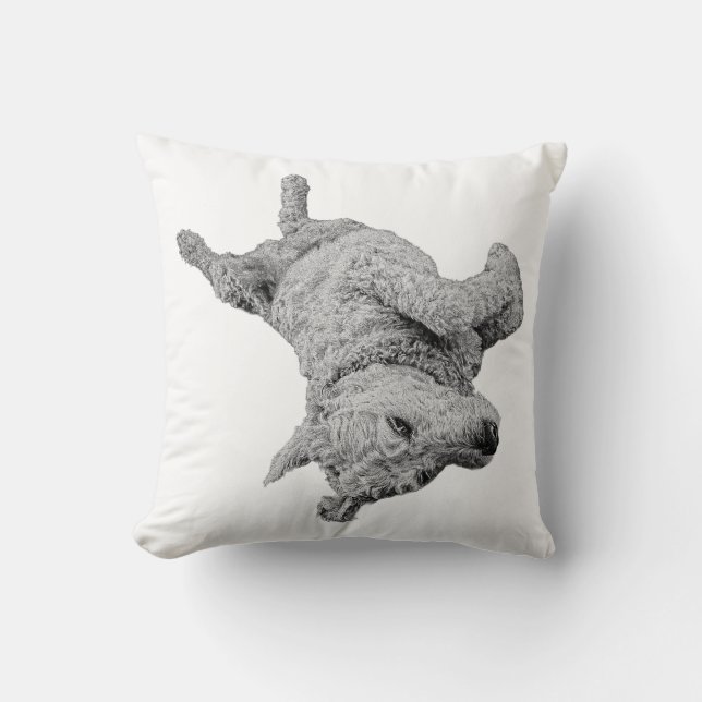 Upside-Down Bliss Throw Pillow (Front)