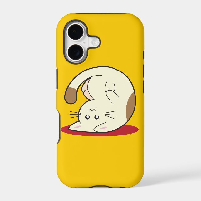 Upside Down Cat Iphone Case (Back)