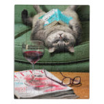 Upside Down Cat Reading Book Jigsaw Puzzle