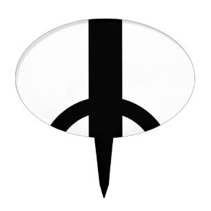 Upside Down Cross Cake Topper