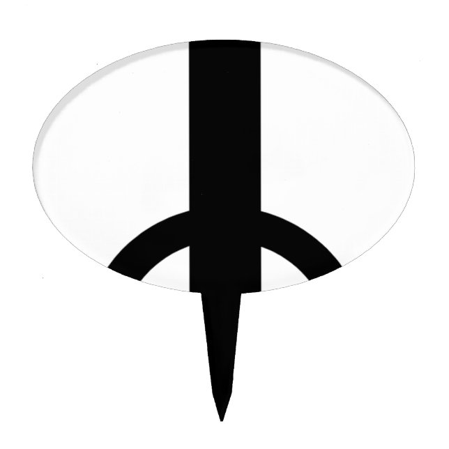 Upside Down Cross Cake Topper (Front)