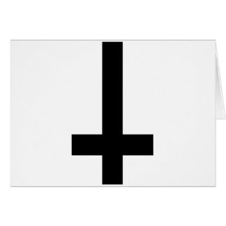 Upside Down Cross Cards