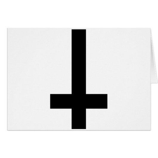 Upside Down Cross Cards (Front Horizontal)