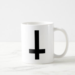 Upside Down Cross Coffee Mug