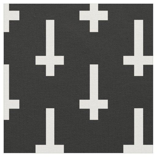 upside down cross fabric | Zazzle.com