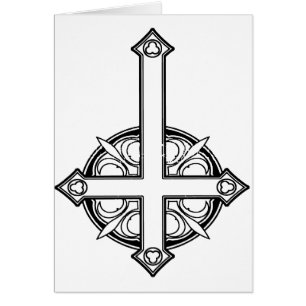 Upside Down Cross Pattern Cards