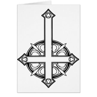 Upside Down Cross Pattern Cards