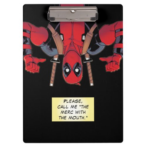 Upside_Down Deadpool Pointing To Self Clipboard