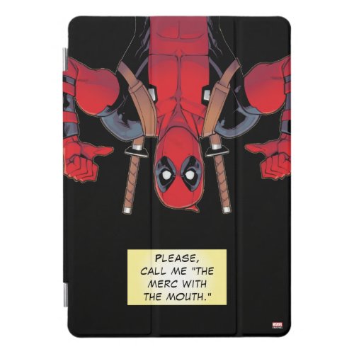 Upside_Down Deadpool Pointing To Self iPad Pro Cover