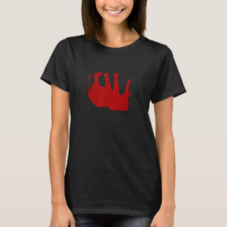 Upside Down Elephants Zoologist Red World Elephant T-Shirt