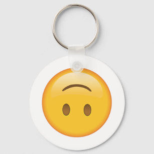 Upside Down Face - Emoji Keychain