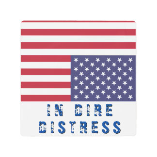 Upside down flag sign