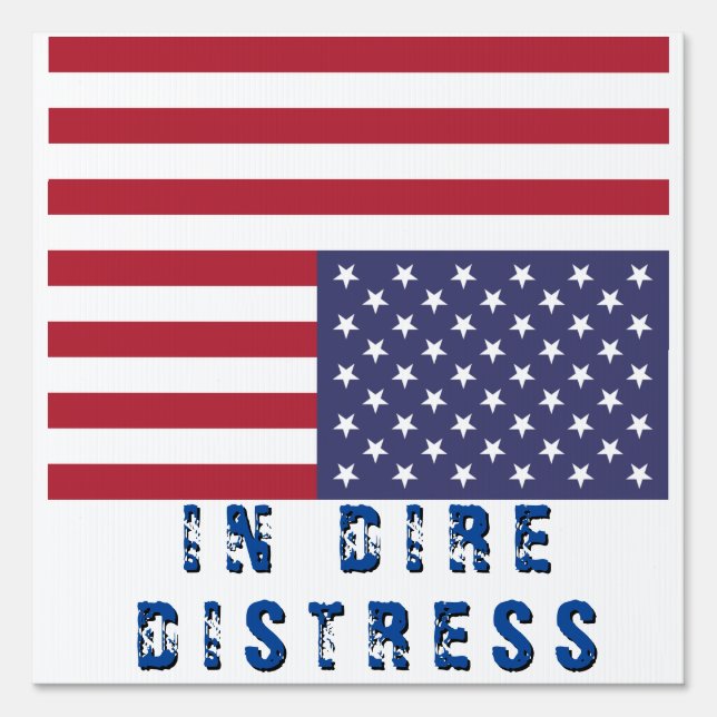 Upside down flag sign (Front)