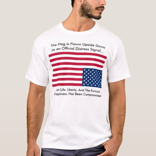 Upside Down Flag T-Shirt (Front)