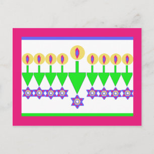 Upside Down Hanukkah Christmas Card