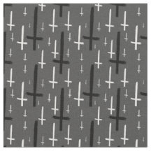 upside down inverted cross grey gray black