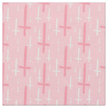 upside down inverted cross pastel pink
