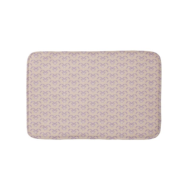 Upside down lavender pattern bathroom mat (Front)