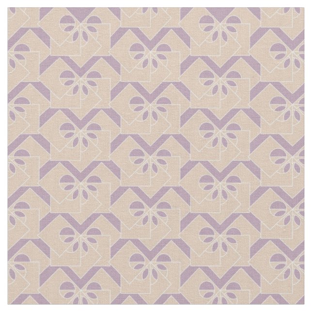 Upside down lavender pattern fabric (Close Up)