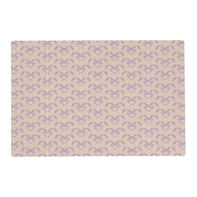 Upside down lavender pattern placemat (Front)