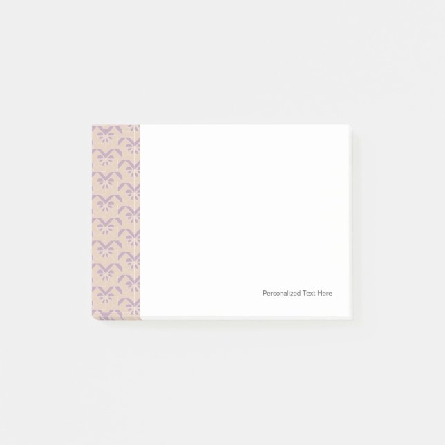 Upside down lavender pattern post-it notes (Front)