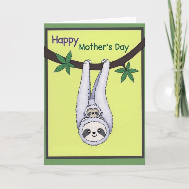 Upside Down Love Mothers Day Card (Front)