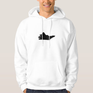 Upside Down Map of North Carolina Hoodie