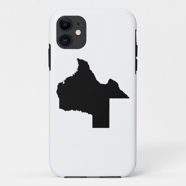 Upside Down Map of Texas Case-Mate iPhone Case (Back)