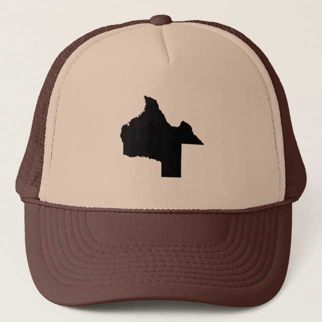 Upside Down Map of Texas Trucker Hat (Front)