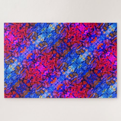 Upside Down Nightmare Abstract Painting   Jigsaw Puzzle