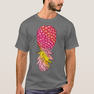 Upside Down Pineapple Distressed Summer Fruit Swin T-Shirt