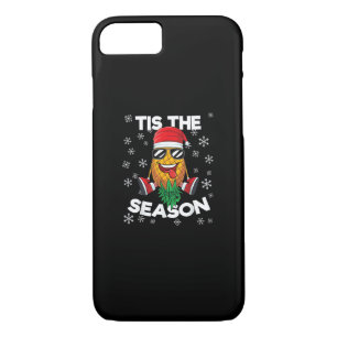 Upside Down Pineapple Santa Tis Season Christmas S iPhone 8/7 Case