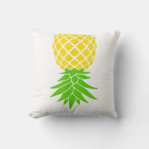 Upside Down Pineapple Sharing Swinger Throw Pillow