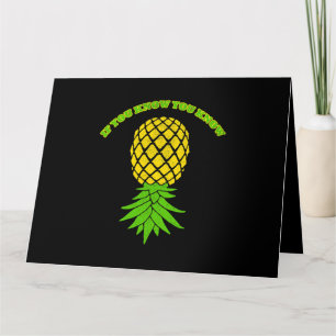 Upside Down Pineapple Shirt Sharing Swinger 3 Card