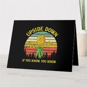 Upside Down Pineapple Swinger Tshirt Swingers Life Card