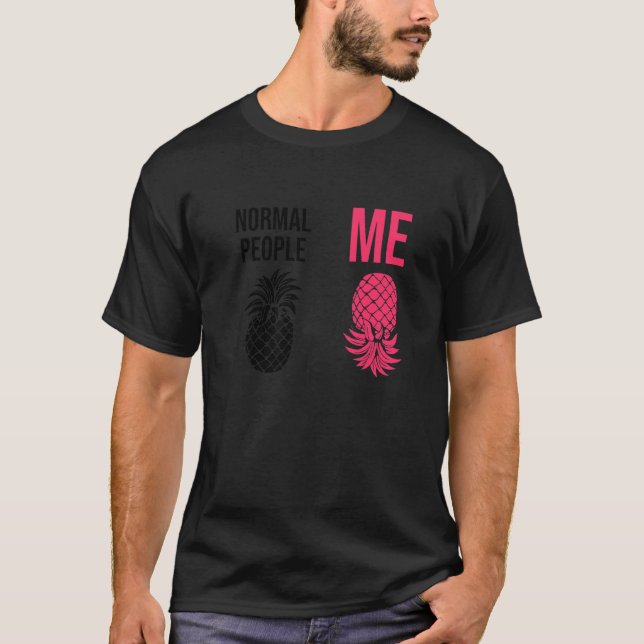 Upside Down Pineapple To Vanilla Swinger Joke  3 T-Shirt (Front)