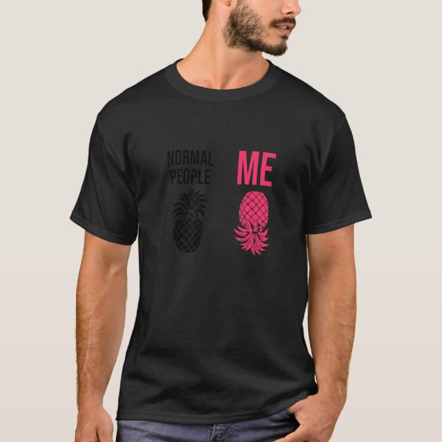 Upside Down Pineapple To Vanilla Swinger Joke  3 T-Shirt (Front)